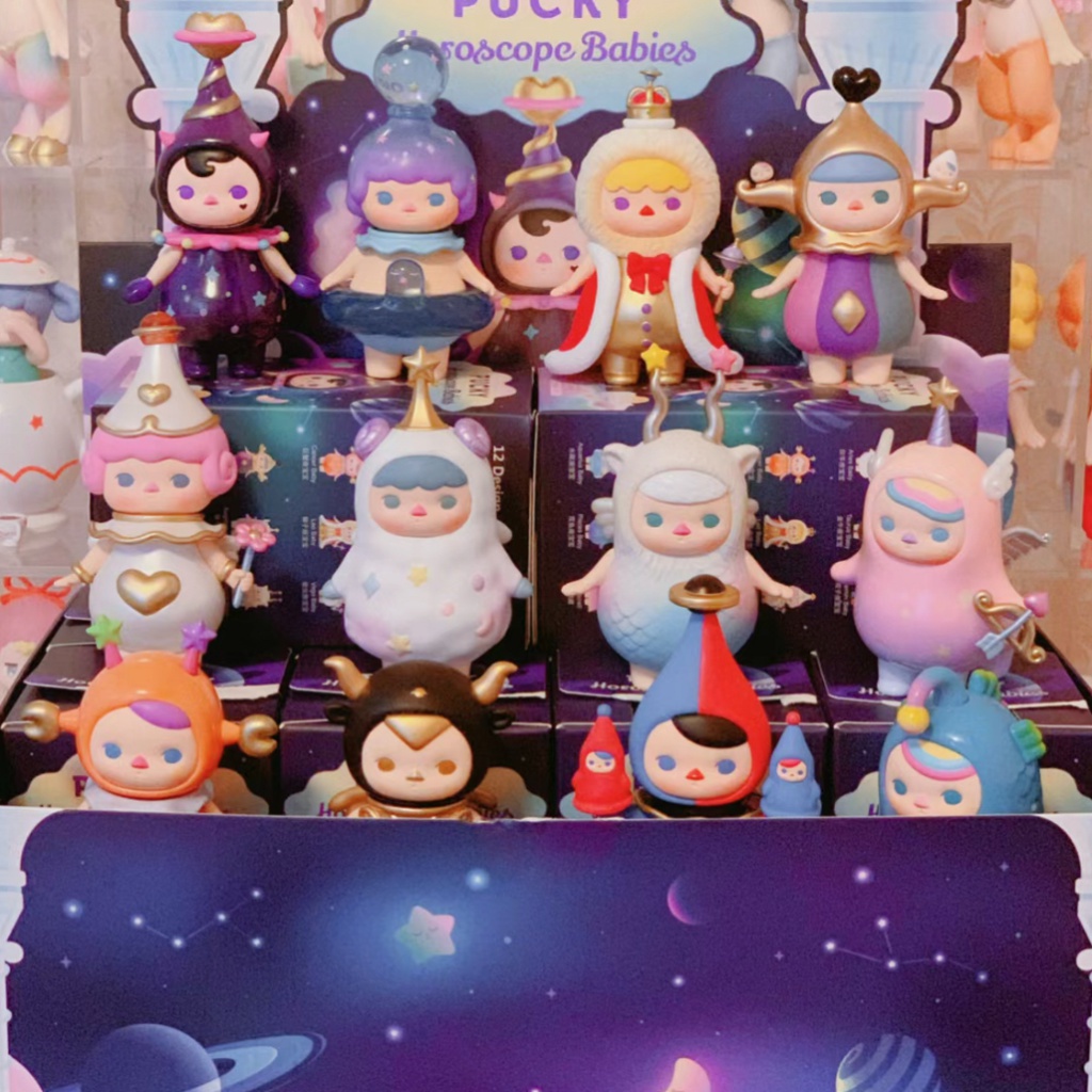 Búp Bê POPMART PUCKY Horoscope Em Bé Mù Kèm Hộp Quà Tặng Trang Trí