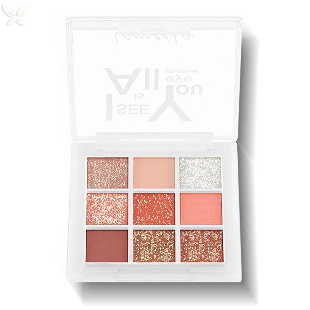 Bảng phấn mắt JMMZ vovigo chín màu sắc lấp lánh chống thấm nước lâu trôi