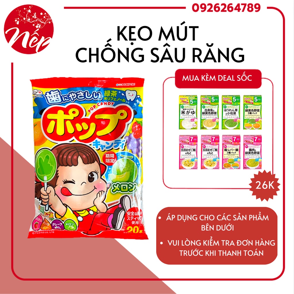 FUJIYA- Kẹo mút vị trái cây chống sâu răng [KẸO CHỐNG SÂU RĂNG]