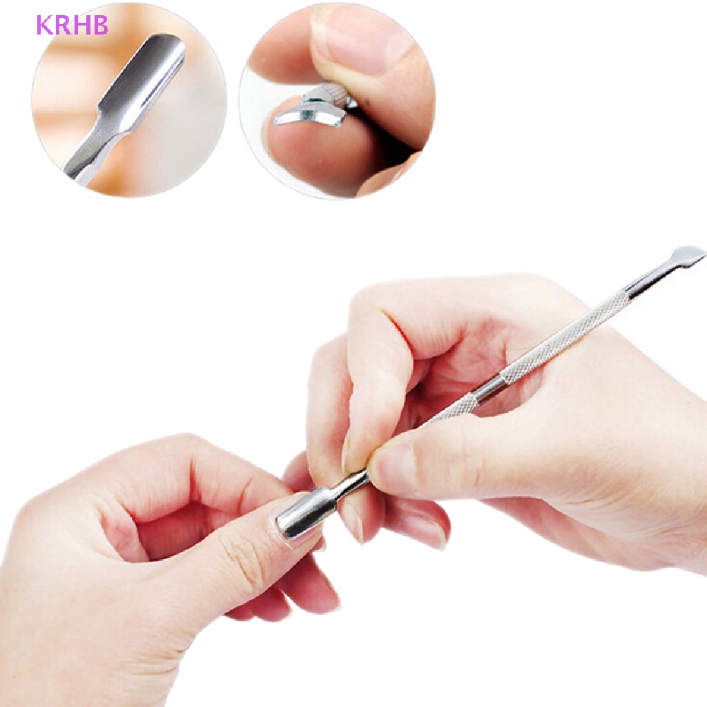 Krhb Dụng Cụ Làm Móng Bằng Thép Không Gỉ Loại Bỏ Da Chết Móng Tay Mới