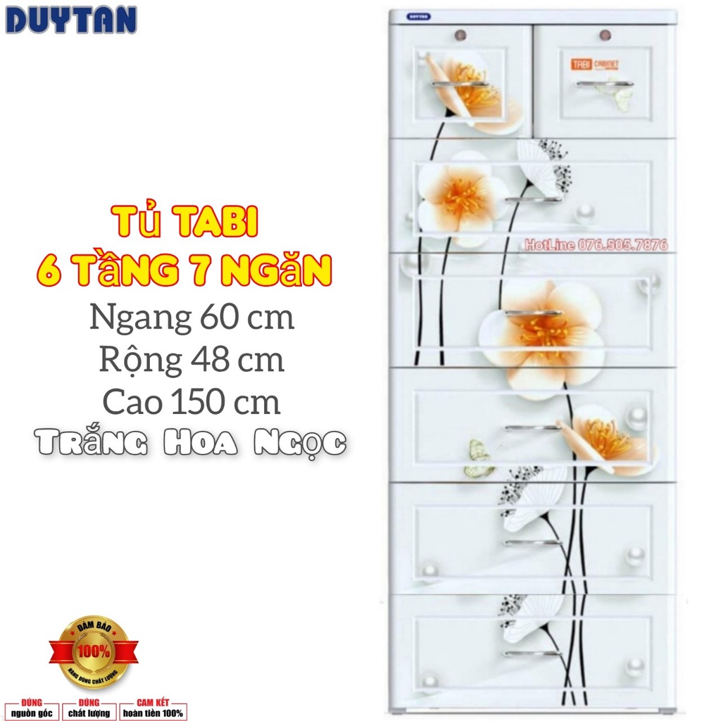 Tủ nhựa duy tân 6 Tầng- 7 Ngăn ( 60 x 48 x Cao 150Cm )