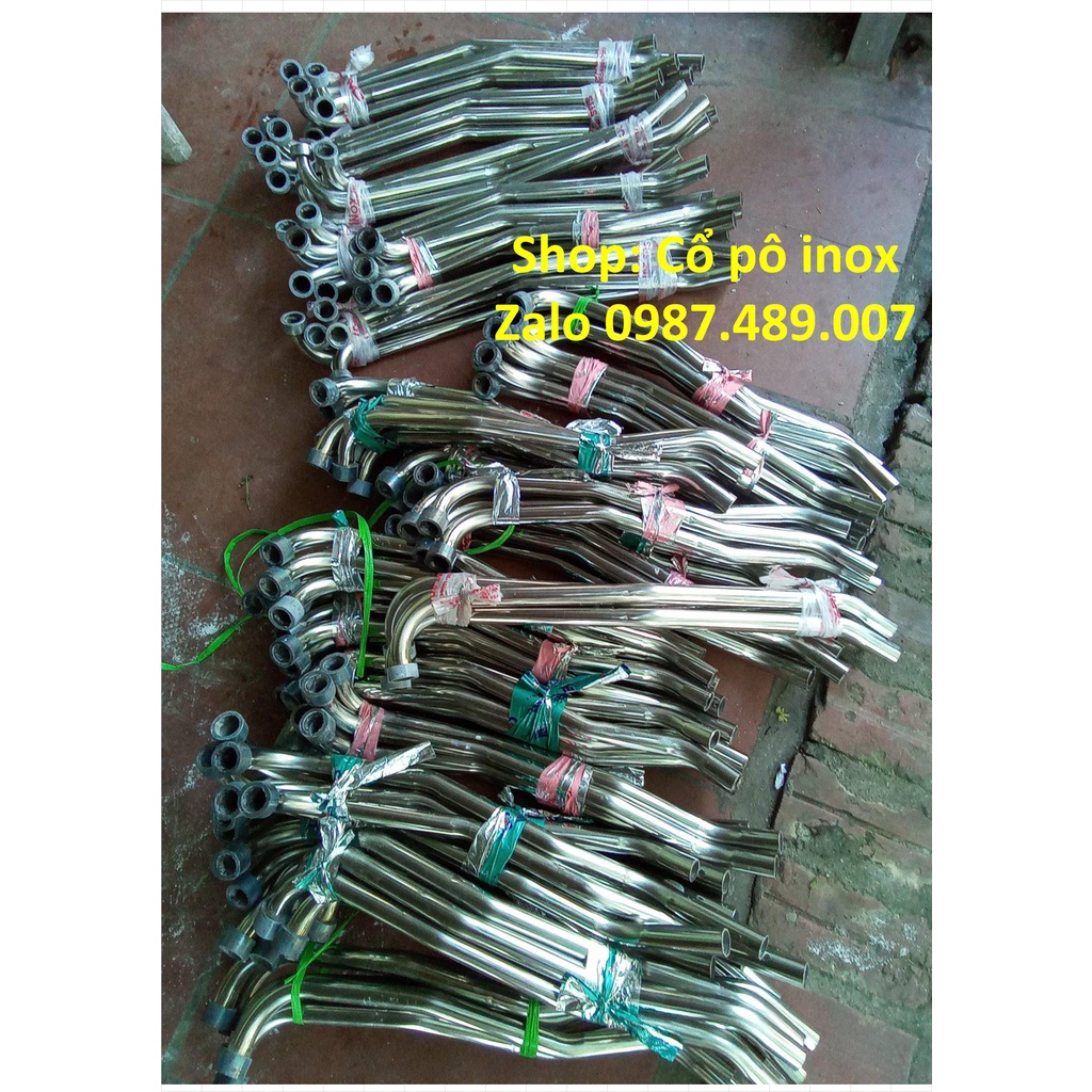 Cổ pô Suzuki revo, Smash, Shogun inox 304