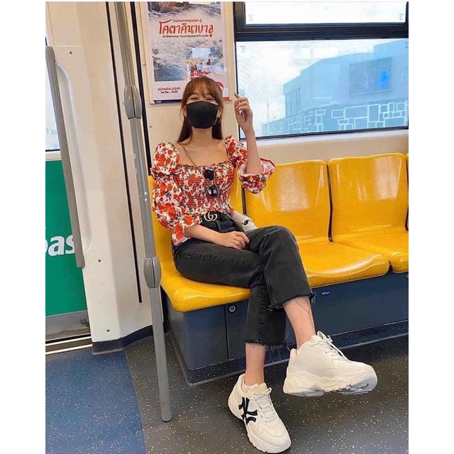 Giày MLB be chữ NY đen