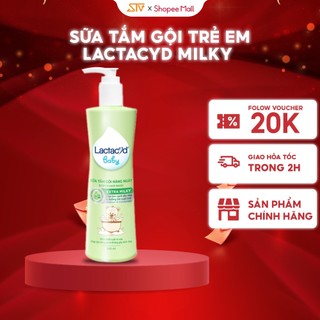 Sữa Tắm Gội Trẻ Em Lactacyd Milky Bảo Vệ, Nuôi Dưỡng Da và Tóc Bé 500ml/chai