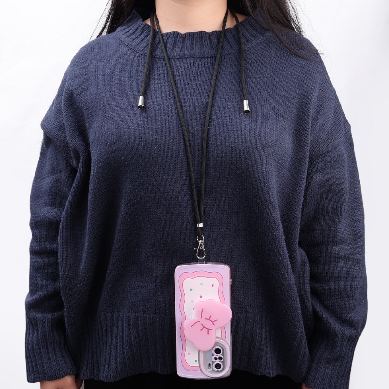 Dây Đeo Điện Thoại / Thẻ / Điện Thoại Bằng Nilon Trong Suốt Nhiều Màu Tùy Chỉnh Chống Thất Lạc Kèm Khóa Kim Loại Tiện Dụng