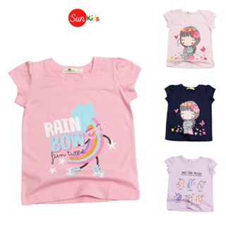 Áo thun cho bé gái, áo phông bé gái chất cotton mềm mát, size 1 - 5 tuổi