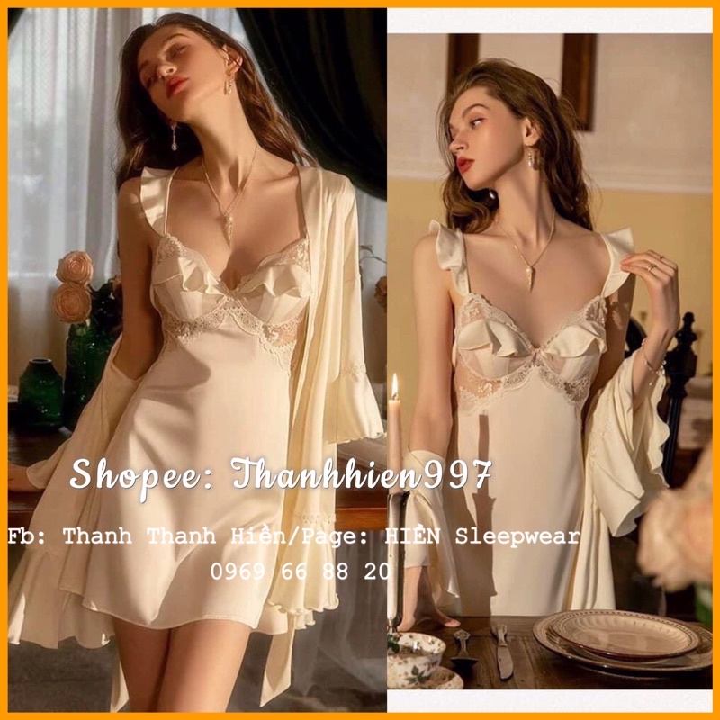 ♥️Hàng QC♥️Váy ngủ 2s lụa dáng ngắn quyến rũ sexy (mút lót tai thỏ)__Thanhhien997_lụa satin co giãn xịn 493.