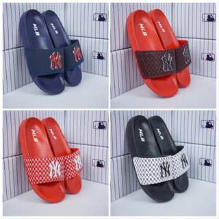 Dép NY-MLB nam quai ngang kiểu dáng thể thao siêu nhẹ - logo in 3d nổi không bong tróc