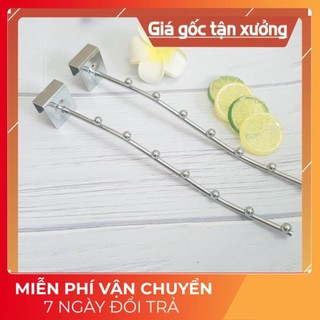 Móc bi cài - bi gắn thanh xịn loại 7 bi treo quần áo thanh cong, hạt bi tiện lợi, đẹp mắt tiết kiệm diện tích