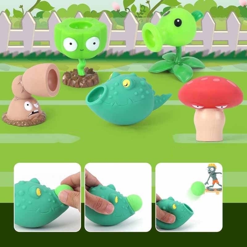 Bộ đồ chơi Plants vs zombies, đồ chơi trẻ em cây bắn zombies