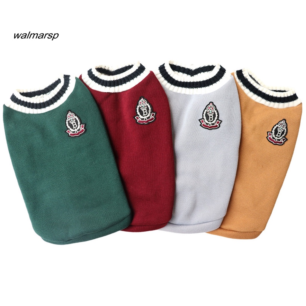 Áo cho chó Áo sweater sát nách cổ chữ V mềm mại thoáng khí phong cách đi học dành cho cún cưng áo cún