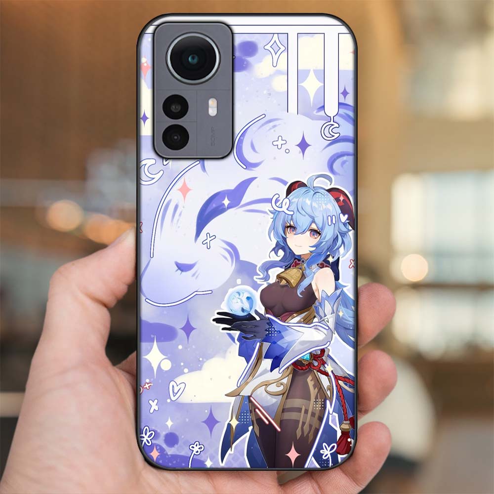 Ốp lưng Xiaomi 12 Pro 5G viền đen in hình Ganyu Genshin Impact