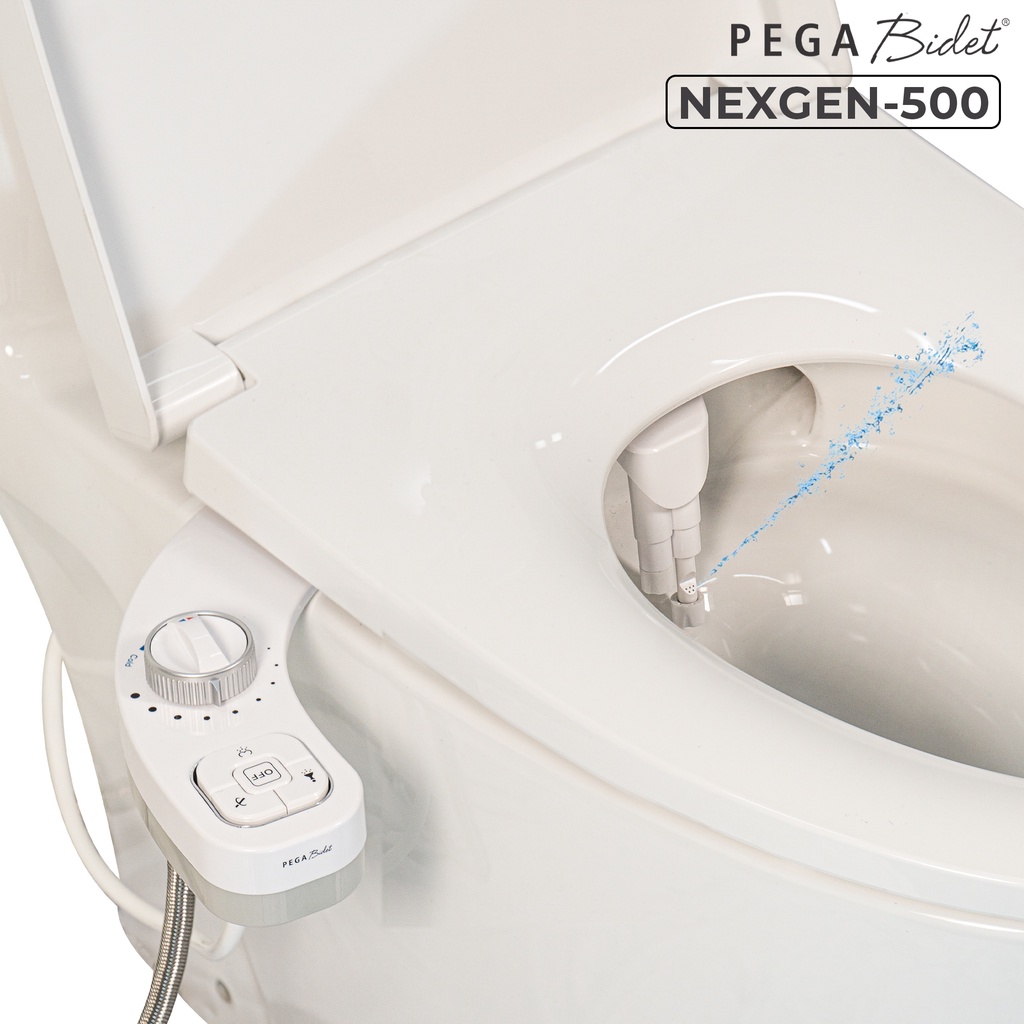 Vòi Xịt Rửa Vệ Sinh Thông Minh PEGA Bidet NEXGEN-500 Nóng Lạnh Thế Hệ Mới, 2 Vòi Rửa - Sản phẩm bán chạy tại Mỹ