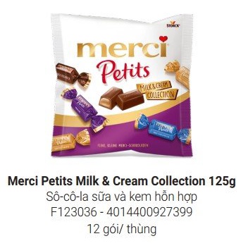 Kẹo Socola Merci  125g Petits Storck