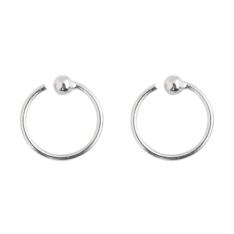 Bông Tai Thép Titan Hình Cục Xương Phong Cách Hàn Quốc Mới