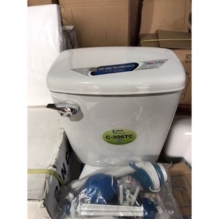 Két bồn cầu  tay gạt 306 Thái Bình  kích thước giữa 2 ốc bắt két 14cm