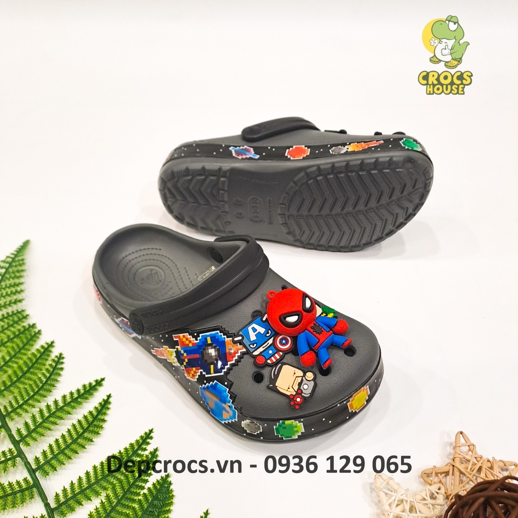Dép sục cross tên lửa 3D bé trai cao cấp, dép cross trẻ em - Nhà Cá Sấu