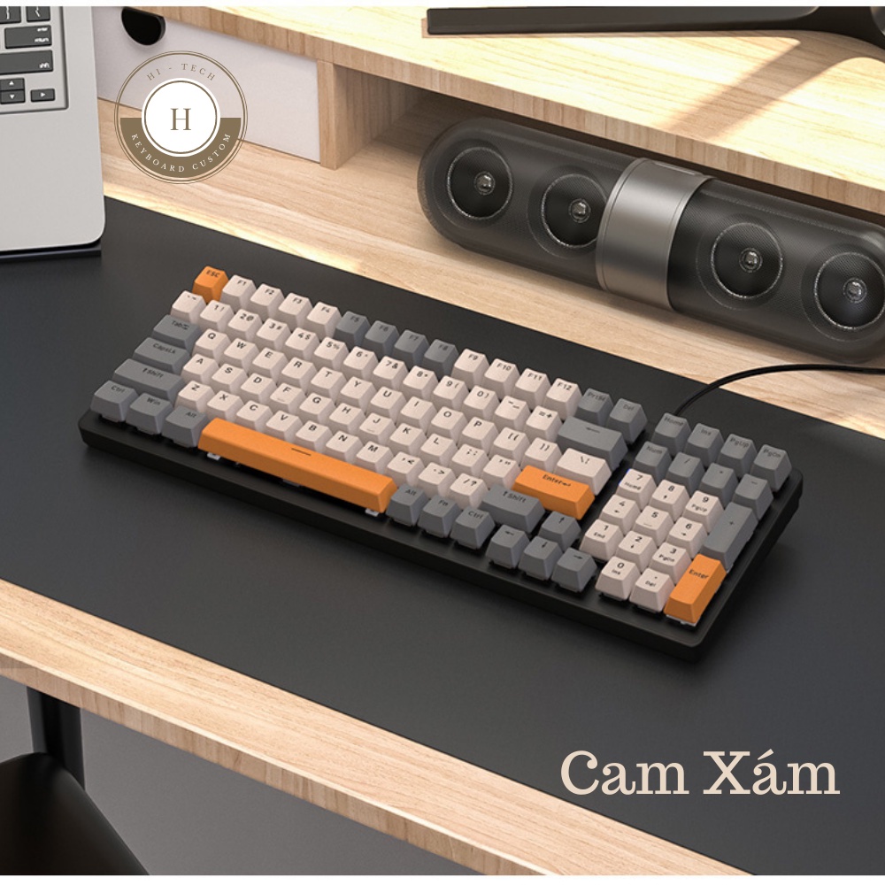 Bàn phím cơ Full size K3 red switch, Gaming 10 chế độ led - Bảo hành 1 năm