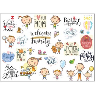 Sticker dán happy birthday, thôi nôi, lễ tốt nghiệp, trang trí kỷ yếu, sổ dán ảnh lưu niệm