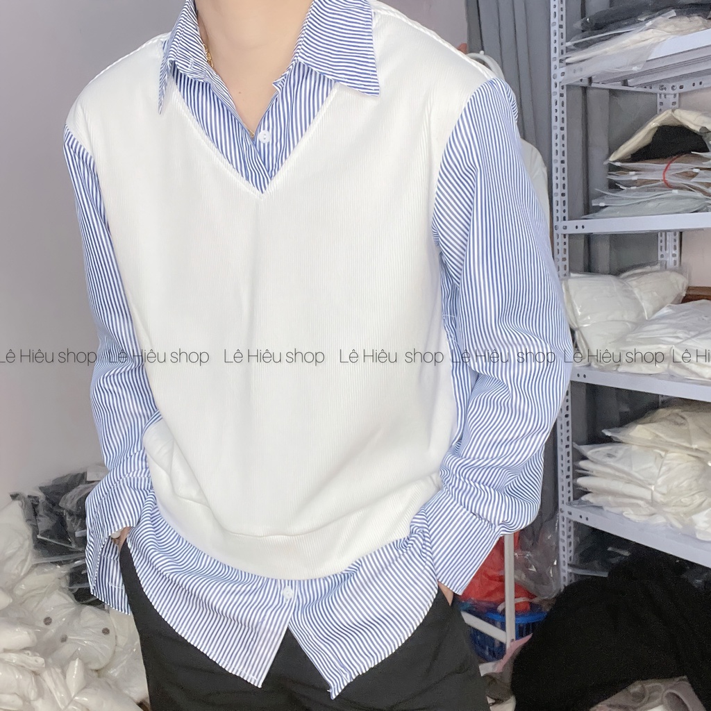 Áo sơmi nam hàn quốc s238 nam from rộng