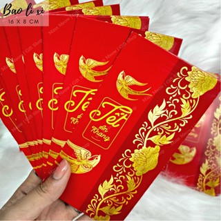 Bao lì xì tết | minn meow 16 x 8 cm tết an khang