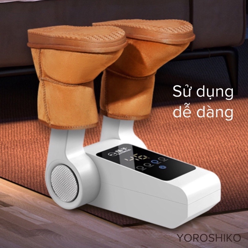 Máy sấy giày đa năng YOROSHIKO khử trùng, khử mùi giày tất, găng tay bằng tia cực tím loại cao cấp 2022