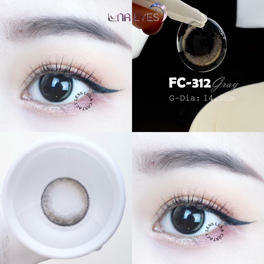 Kính áp tròng LUNA EYES FC-312 GRAY - Lens size nhỏ