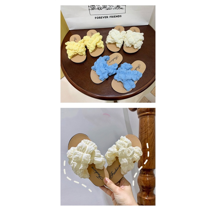 Dép AMILA quai bắt chéo đế mềm chống trượt phong cách công chúa xinh xắn dành cho bé gái