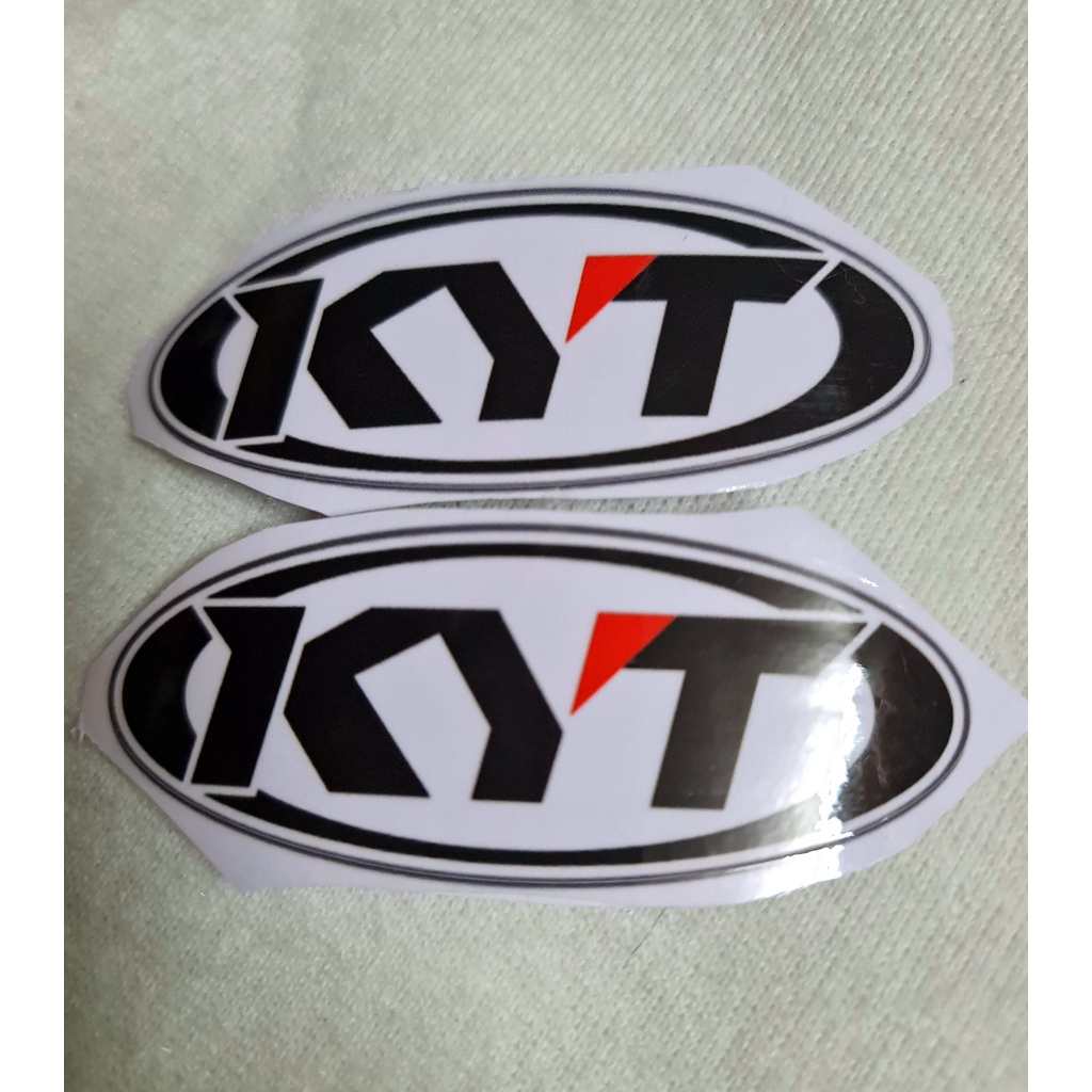 Tem decal KYT, Bộ Tem Logo KYT Chính Hãng Dán Các Dòng Nón Bảo Hiểm Và Xe Máy