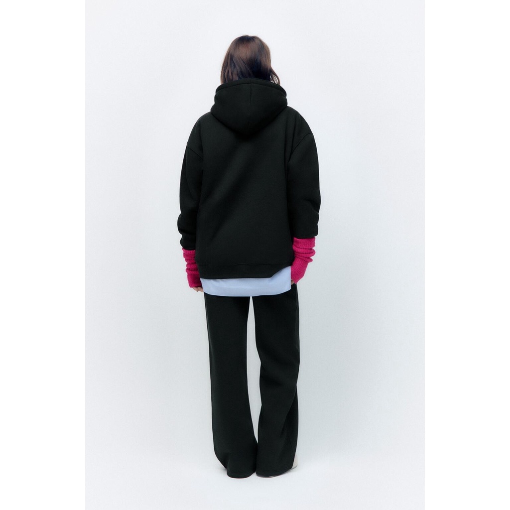 Áo Hoodie ZARA Có Túi In Họa Tiết kangaroo Thời Trang Mùa Thu 3199806