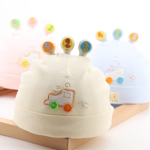 Mũ Sơ Sinh Cao Cấp Siêu Mềm, Mịn Cho Bé Họa Tiết Ô Tô Cực Xinh Cho Bé 0-3 Tháng Doomi Store - SP362