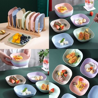 Đĩa Nhựa Lúa Mạch Đựng Thức Ăn, Dĩa Thức Ăm Lúa Mạch Tiện Lợi