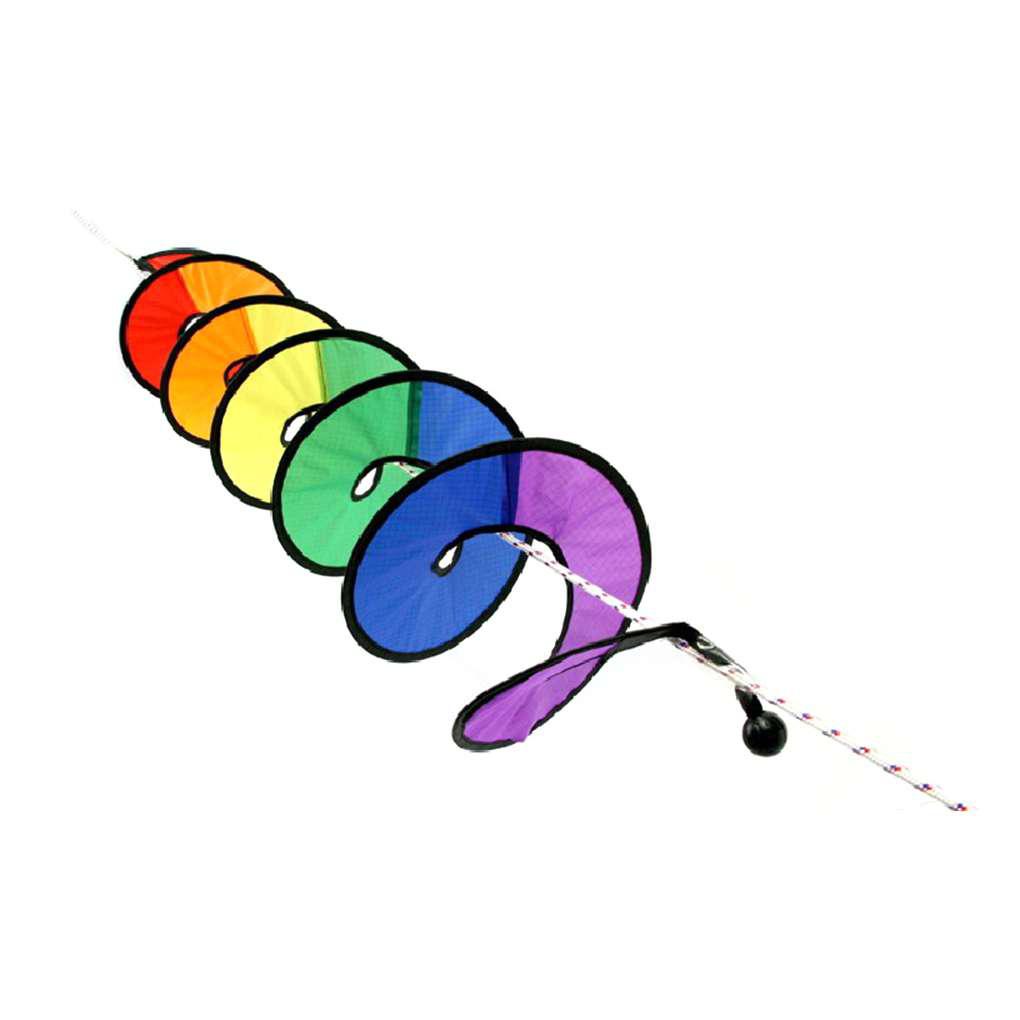 Cối Xay Gió Dạng Xoắn Ốc Nhiều Màu Trang Trí Sân Vườn