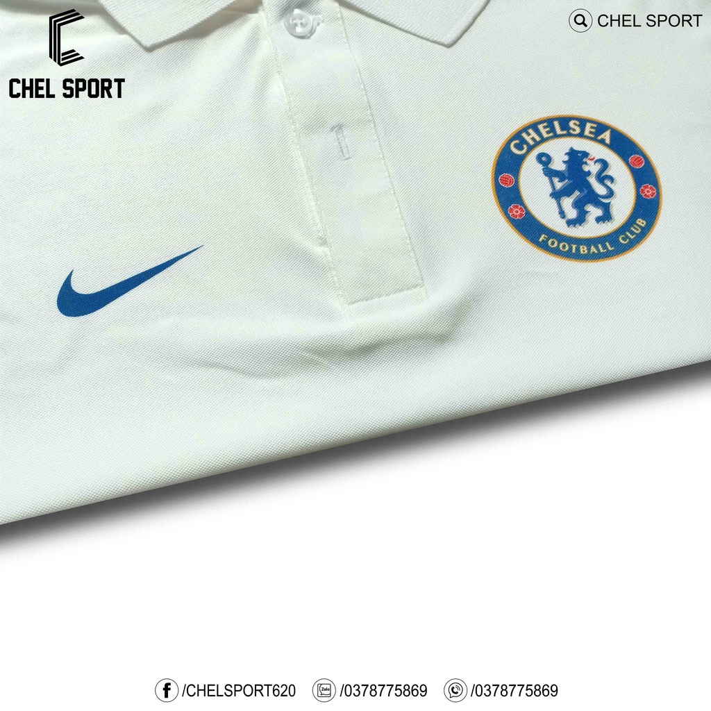 Áo polo logo thêu Chelsea