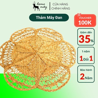 Thảm cói trải sàn decor siêu dày hình lưới decor phòng ngủ, phòng khách, studio chụp ảnh, quán cà phê