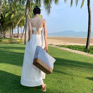 Đầm Dây Đi Biển Thời Trang Cá Tính