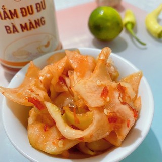 Mắm đu đủ ướp Bà Màng siêu ngon hủ 450g - Đặc sản Huế