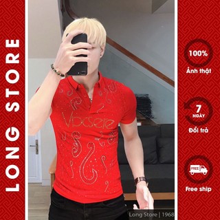 Áo thun polo nam trơn nhiều màu chất cotton cao cấp co giãn thoáng mát mềm mịn LONGSTORE PL199