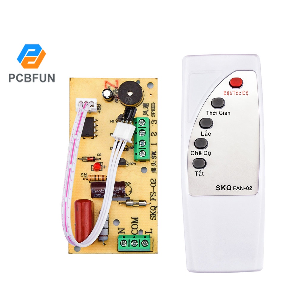 Bảng Mạch Pcbfun Điều Khiển Quạt Máy Tính Từ Xa Không Dùng Pin