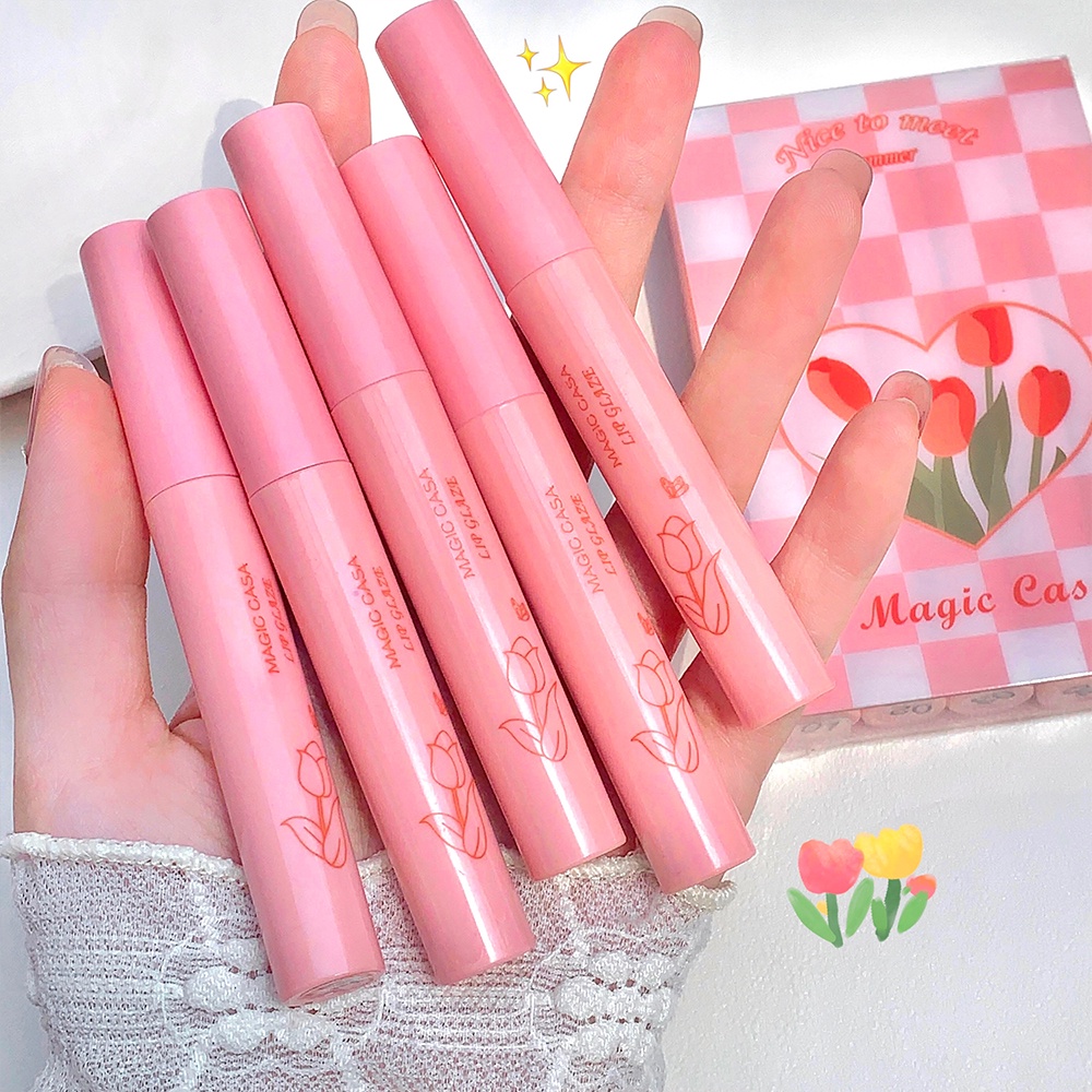 Set 5 Son Kem Lì MAGIC CASA Chống Nước Lâu Phai Chất Son Mượt Như Nhung Dành Cho Nữ