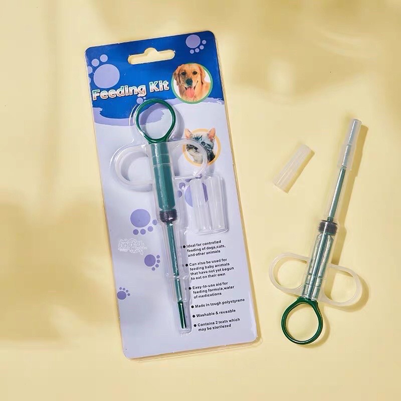 Ống bơm thuốc ,thức ăn cho mèo - Ống tiêm dung dịch hỗ trợ chó mèo uống thuốc, sữa