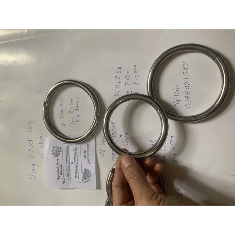 Khuyên mũi cho trâu bò chất liệu Inox 304 Siêu bền đẹp- Vòng xỏ mũi chất lượng - Hà Vân Store
