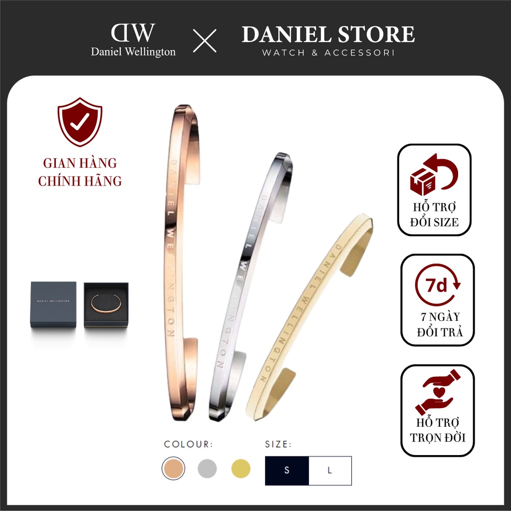 Vòng Tay Daniel Welington Classic Cuff V1 DW Chính Hãng - Daniel Store .