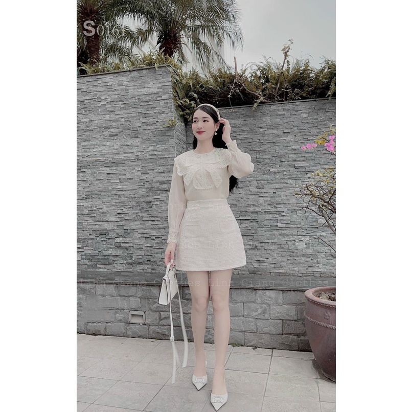 Áo Sơ Mi Nữ Thắt Nơ Hai Lớp Xịn Xò Áo Sơ Mi Kiểu Cổ Nơ Tiểu Thư Cá Tính 💖 Hàng Loại 1💖 - Áo sơ mi nữ kiểu Hàn Quốc bánh