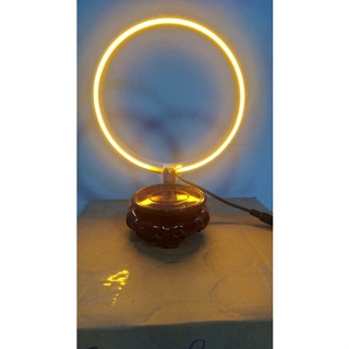 Vòng đèn led neon dùng trang trí thờ phật, màu vàng ấm có kèm nguồn 220V
