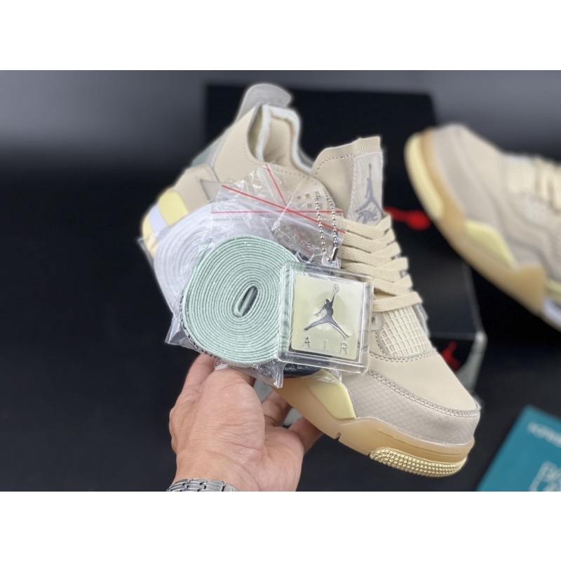 Giày thể thao/ Sneaker Jordan 4 full trắng/ Off white/ What the