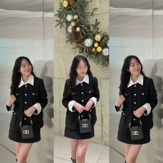Set S16 áo dạ kèm tay kèm chân váy