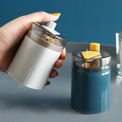 Lọ Đựng Tăm Mẫu Mới Siêu Sang, Bấm Nút Tự Động Lấy Tăm 88354 Tiện Ích Việt Nam 99