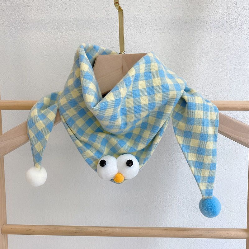 Yếm Ăn Cotton Hình Tam Giác Thời Trang Thu Đông Hàn Quốc Dành Cho Bé
