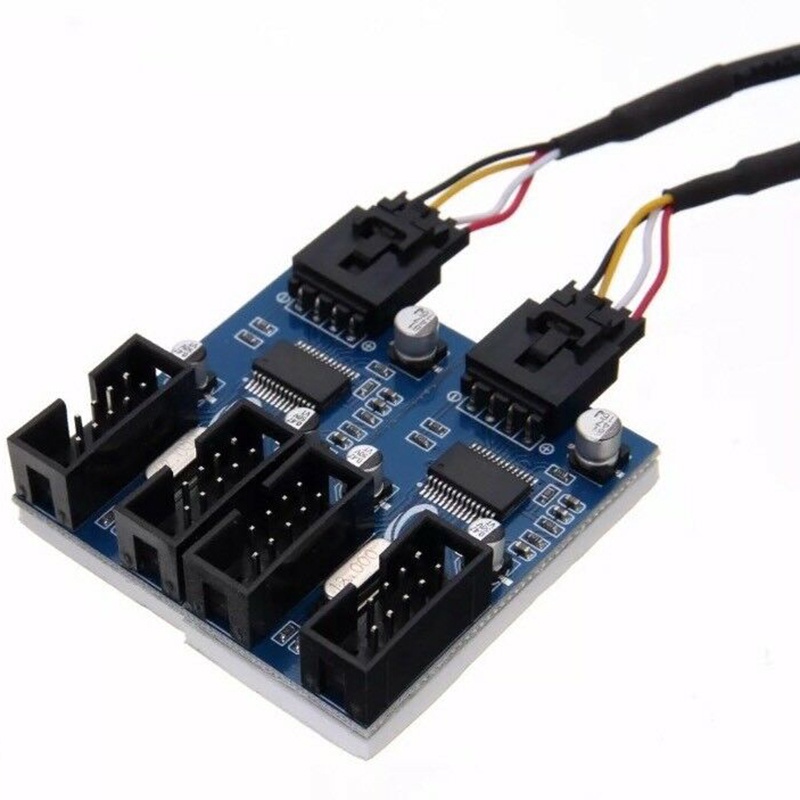 Dây Cáp Nối Dài Bo Mạch Chủ Chuyển Đổi 1 Sang 4 Cổng Usb 9Pin Dài 30Cm